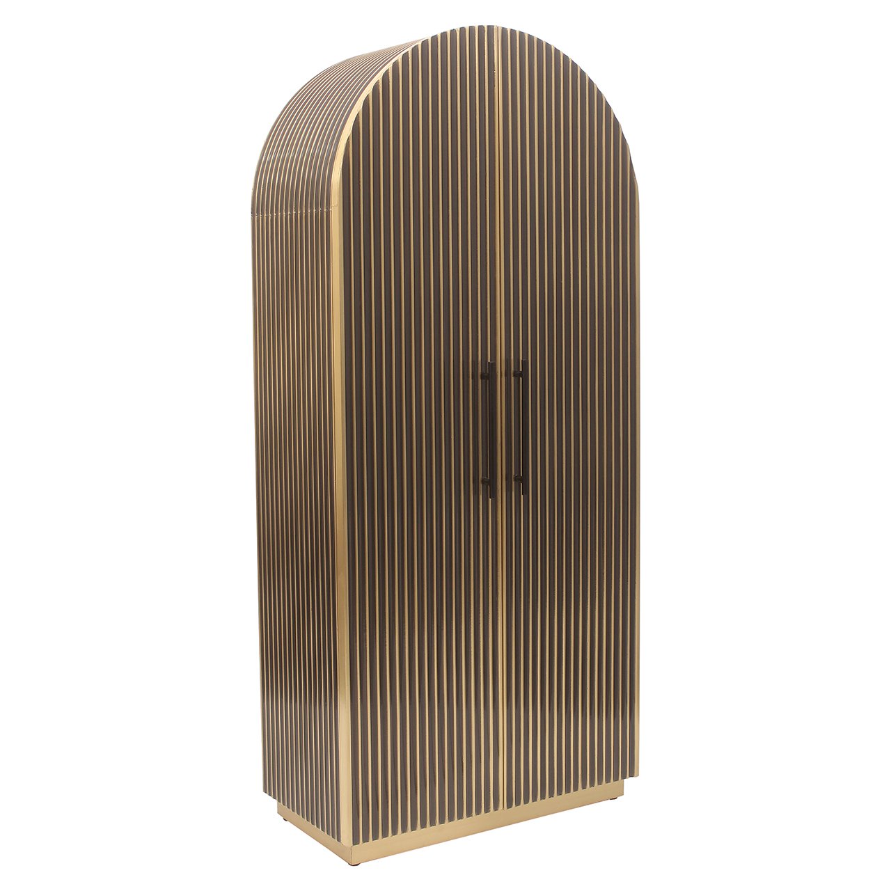 Schrank Les Arcs 2-türig (Brushed Gold)