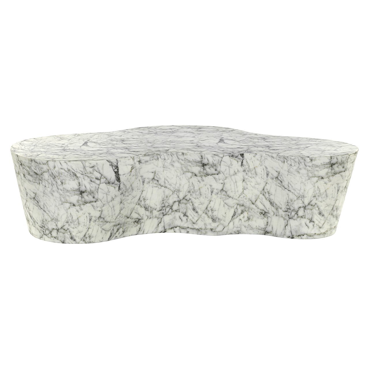 Couchtisch Rockyard faux white marble (White)