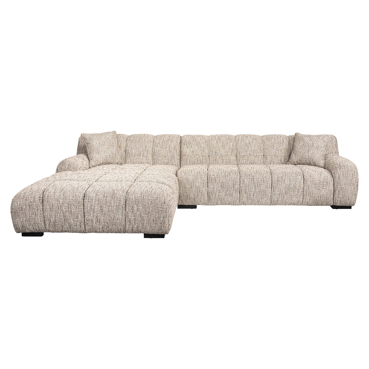 Sofa Hazel 3-Sitzer + Lounge links trendy nature (Be Trendy 01 Nature)