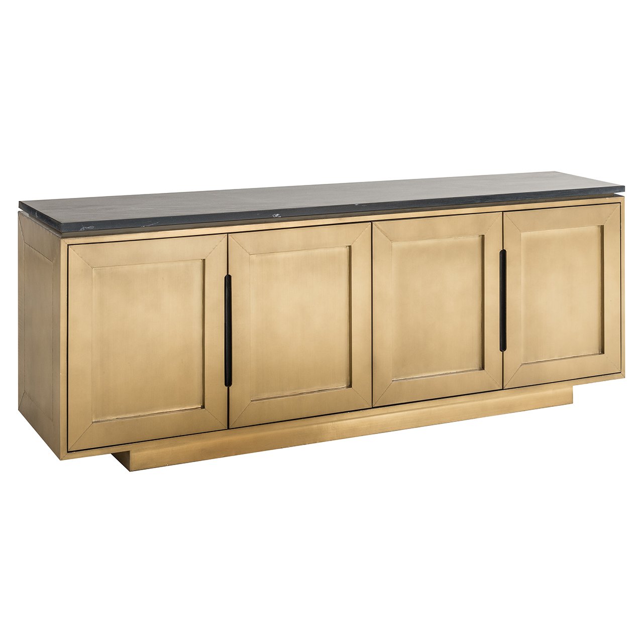 Sideboard Finsbury 4-türig (Black/gold)