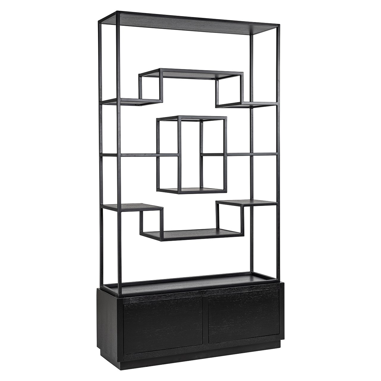 Wandschrank Bonvoy schwarz 2 Schubladen (Black)