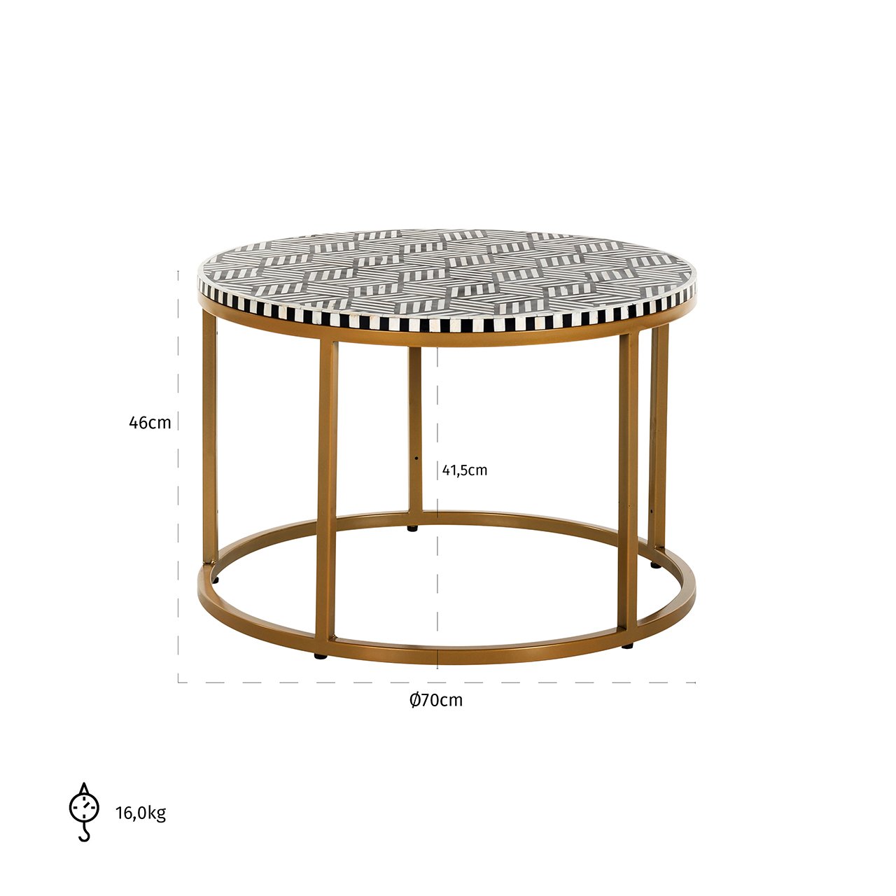 Couchtisch Bliss 70Ø