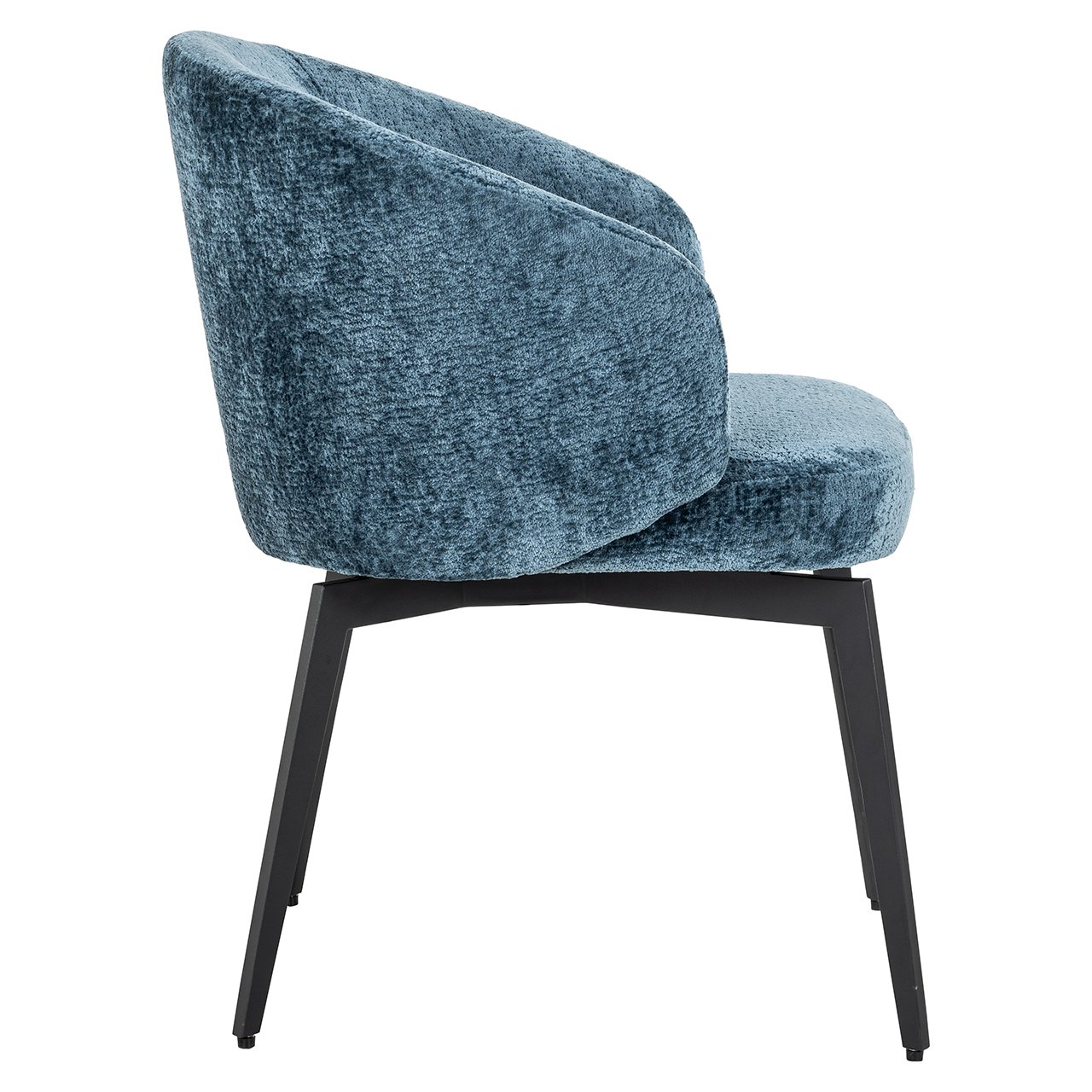 Stuhl Amphara blue chenille fire retardant (Bergen 601 blue chenille)