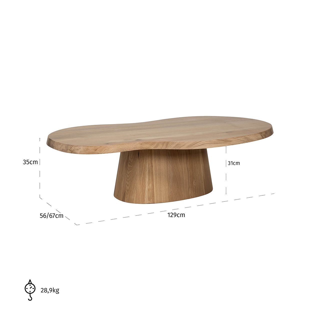 Couchtisch Riva (Natural oak)