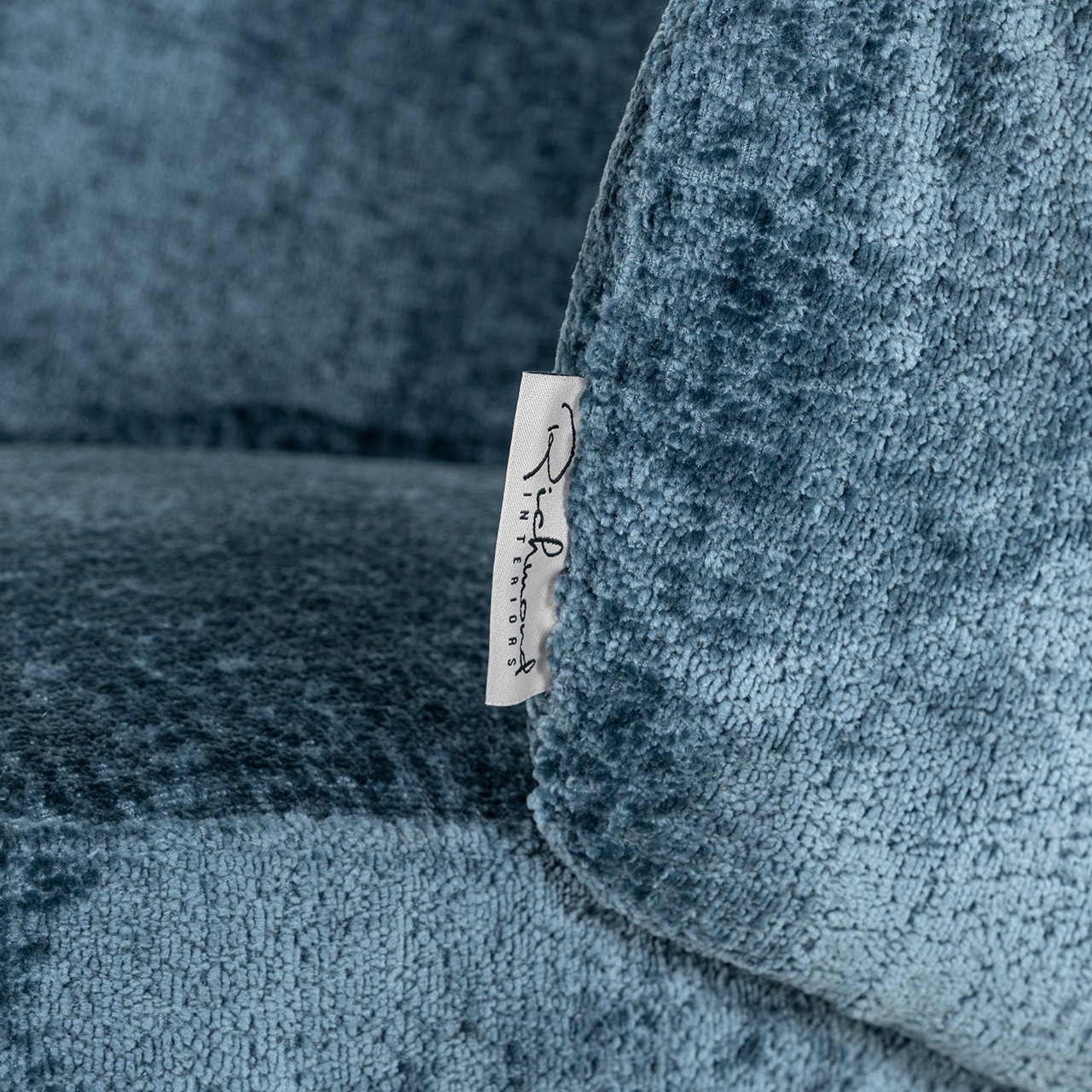 Stuhl Amphara blue chenille fire retardant (Bergen 601 blue chenille)