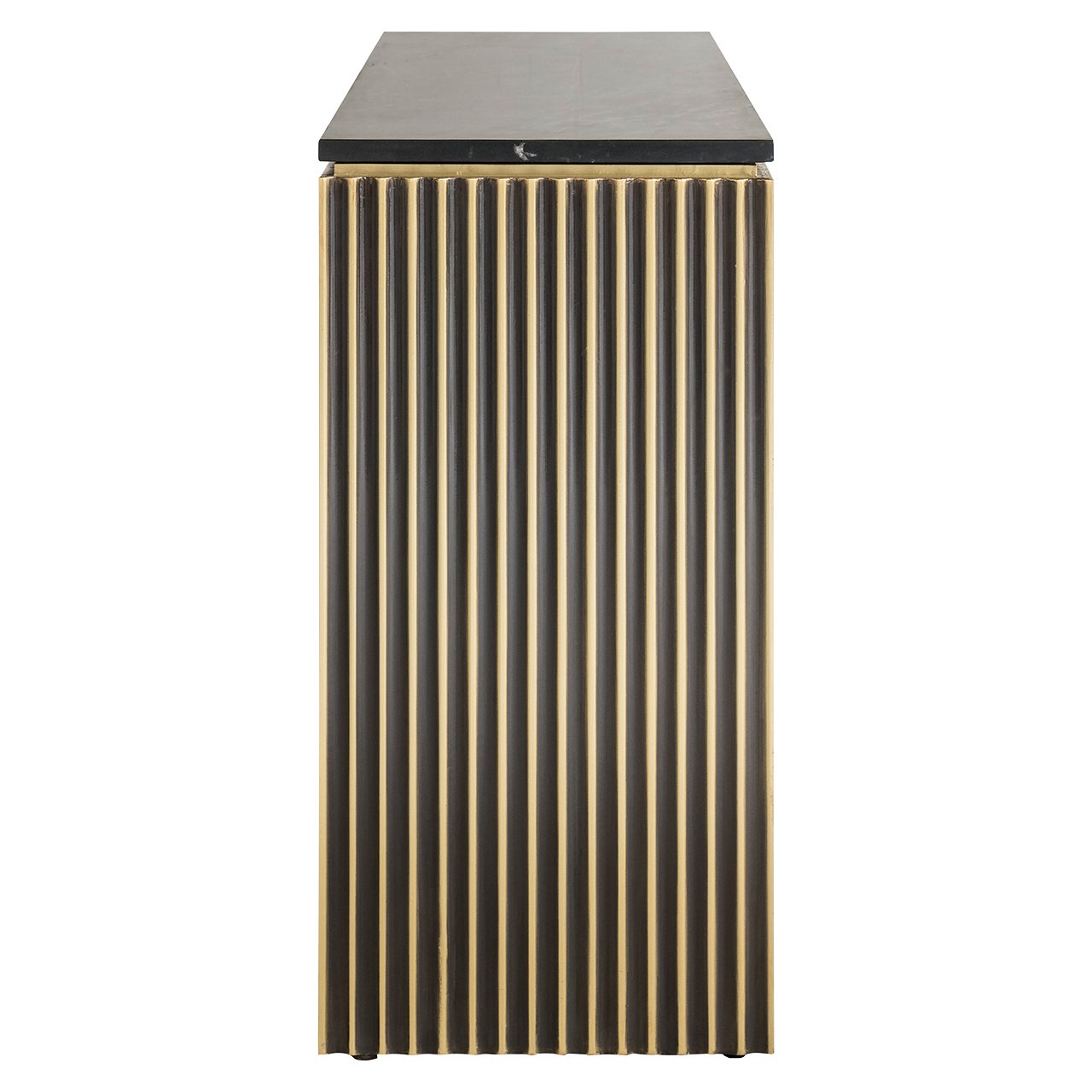 Sideboard Les Arcs 3-türig (Brushed Gold)