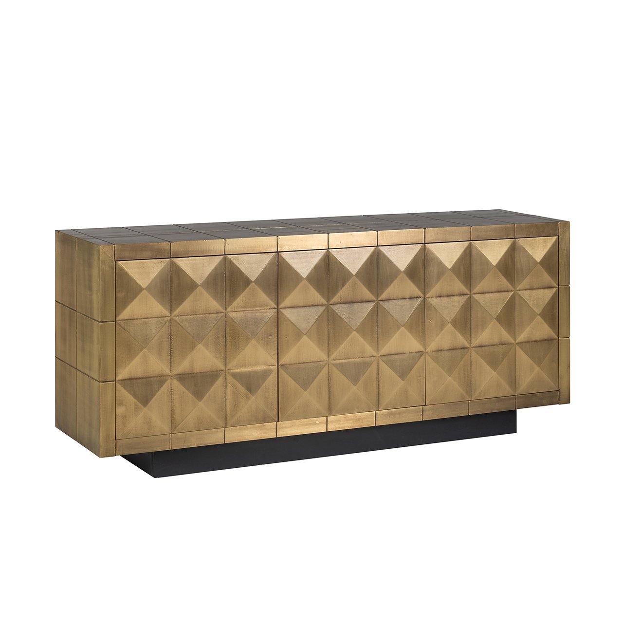 Sideboard Collada 3-Türen (Brushed Gold)