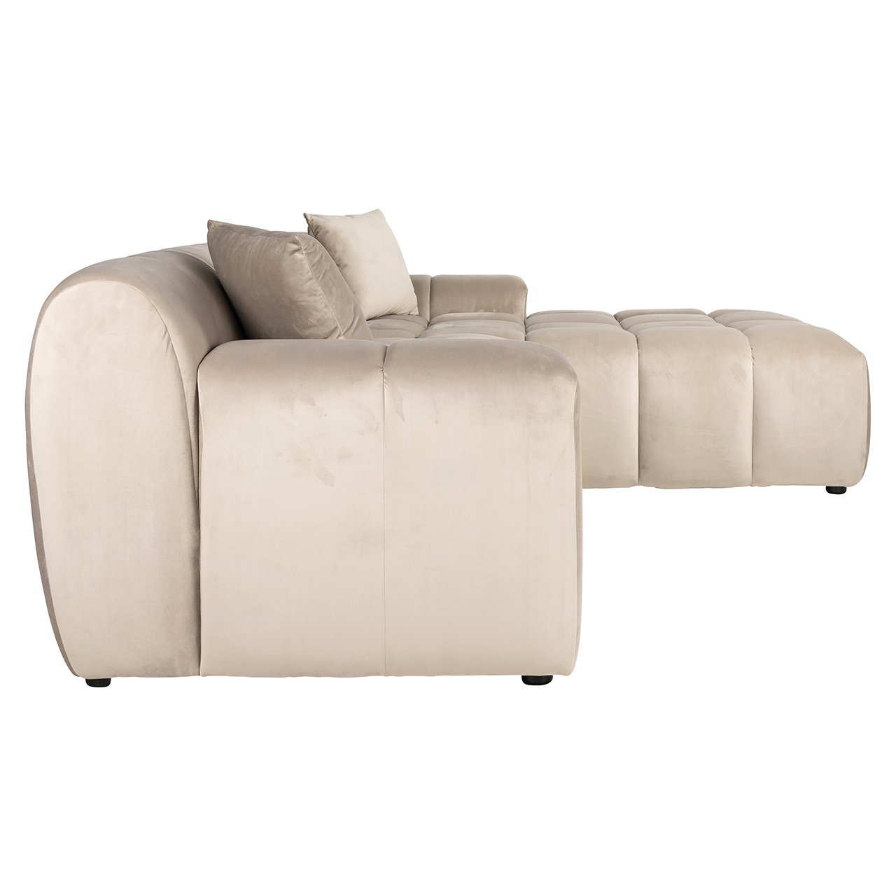 Couch Cube 3 Sitzer + Lounge Rechts (Quartz Khaki 903)