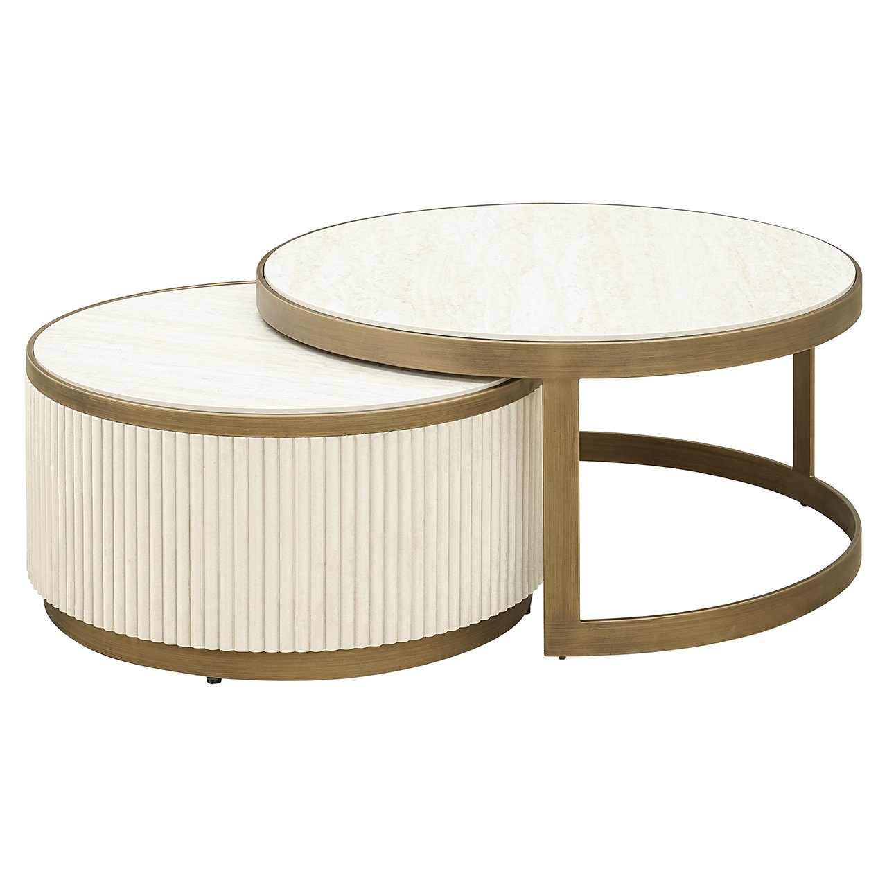 Couchtisch Tivoli Set von 2 (White)