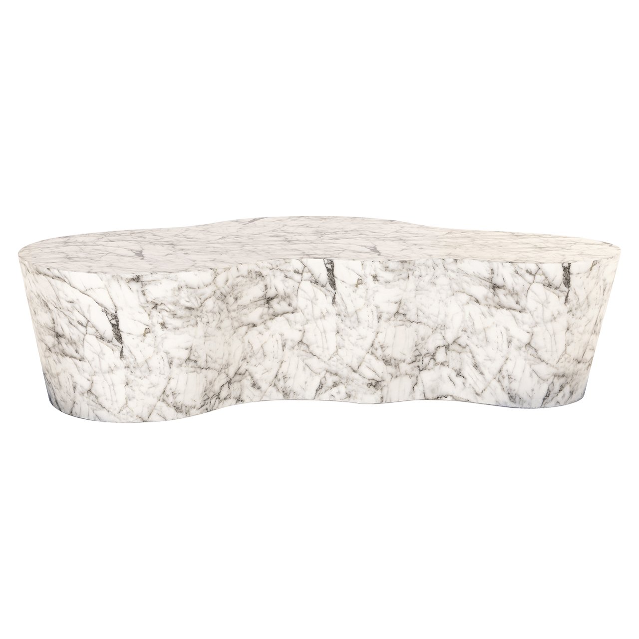 Couchtisch Rockyard faux white marble (White)