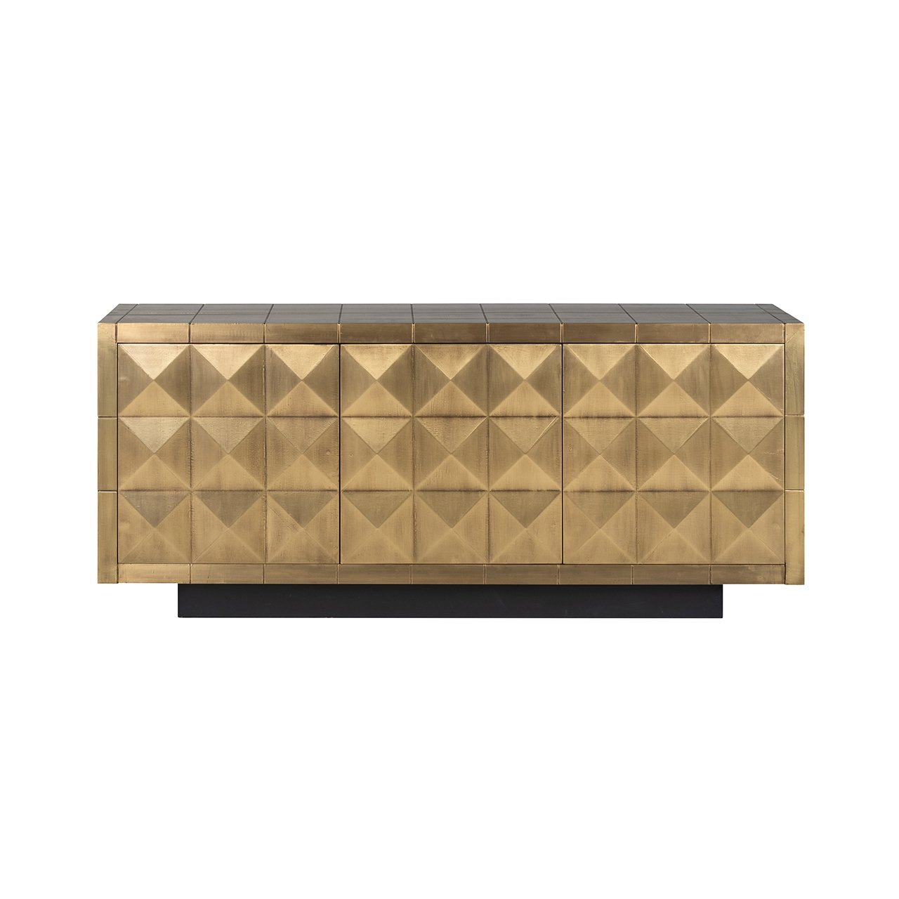 Sideboard Collada 3-Türen (Brushed Gold)