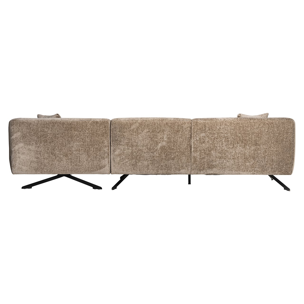 Couch Donovan 3sitzer + lounge rechts (Bergen 104 taupe chenille)