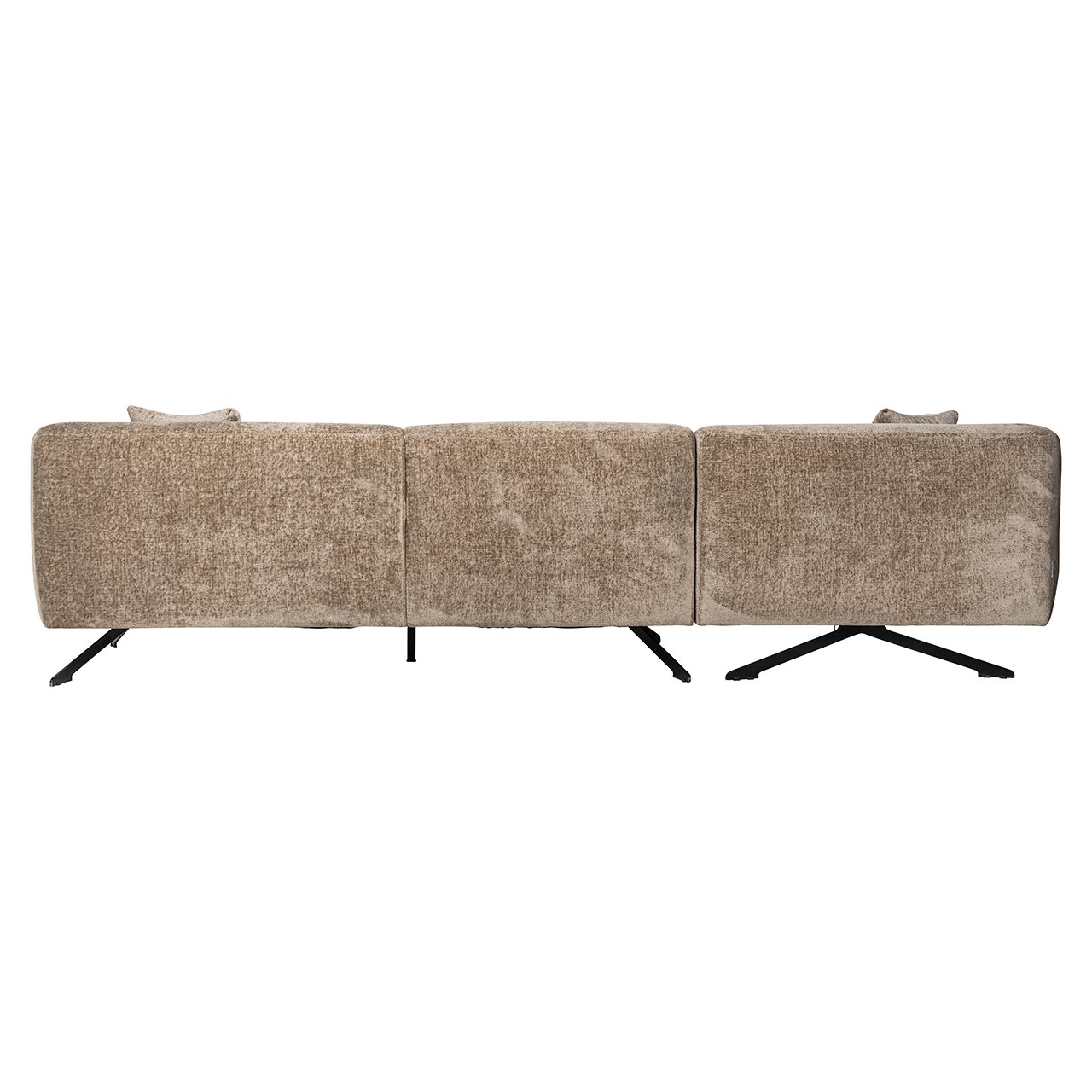 Couch Donovan 3sitzer + lounge links (Bergen 104 taupe chenille)