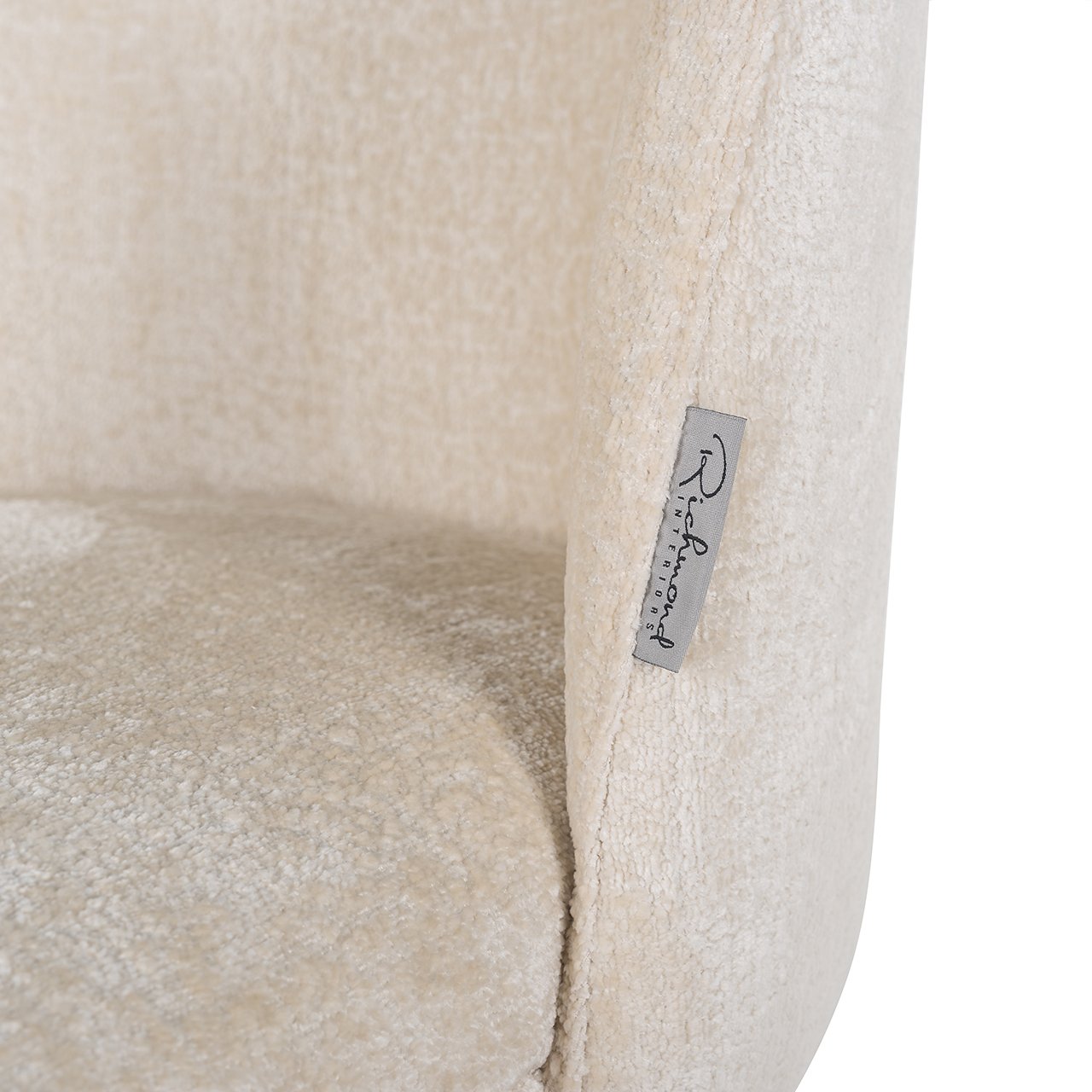 Stuhl Alicia white chenille fire retardant (FR-Bergen 900 white chenille)