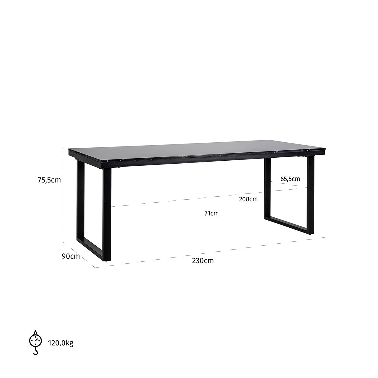 Esstisch Beaumont 230 (Black)