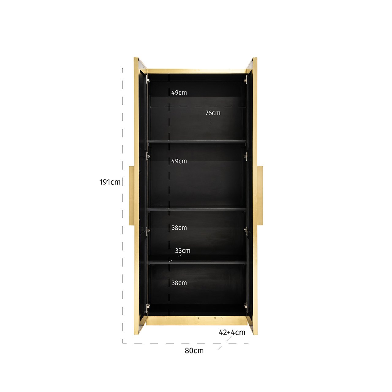 Wandschrank Ironville (Gold)