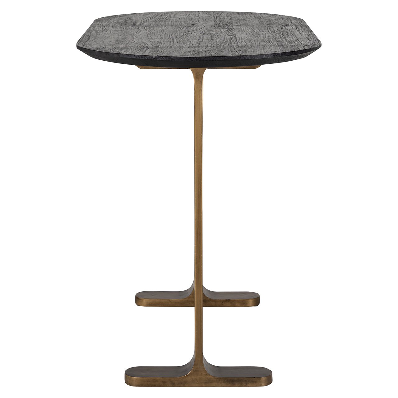 Bar Tisch Revelin oval (Black/gold)