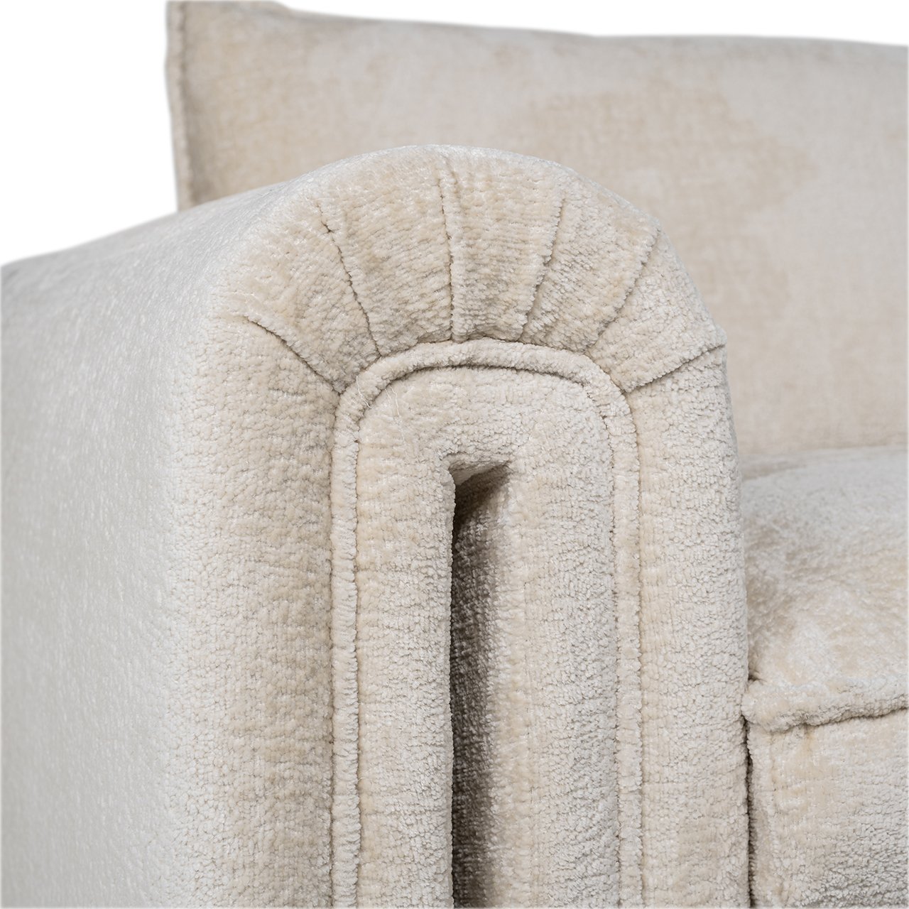 Couch Sandro white chenille (Bergen 900 white chenille)