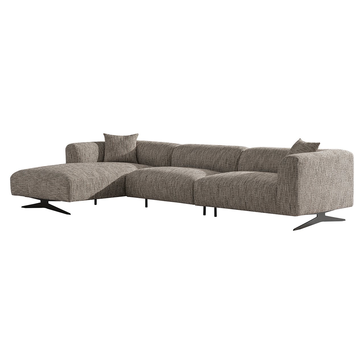 Sofa Hoxton 3-Sitzer + Lounge links (Be Trendy 01 Nature)