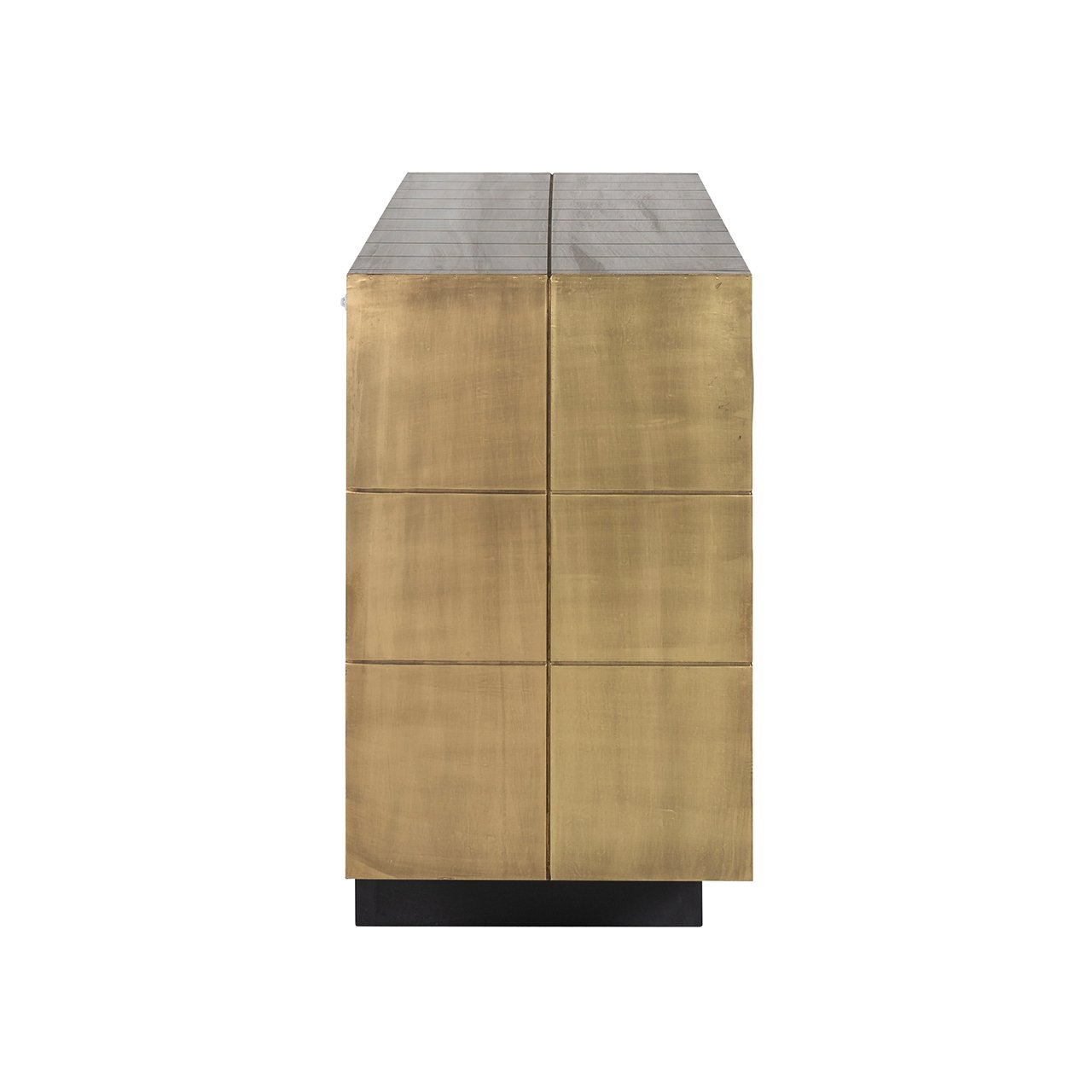 Sideboard Collada 3-Türen (Brushed Gold)