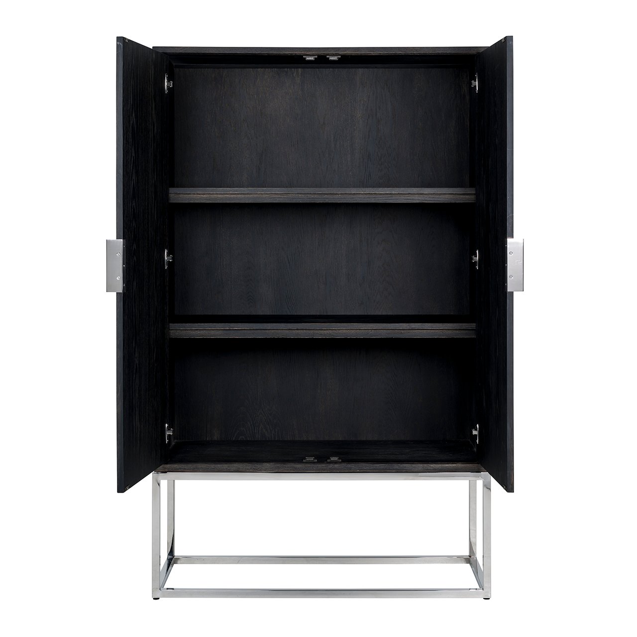 Wandschrank Blackbone silver 2-Türen (Black rustic)