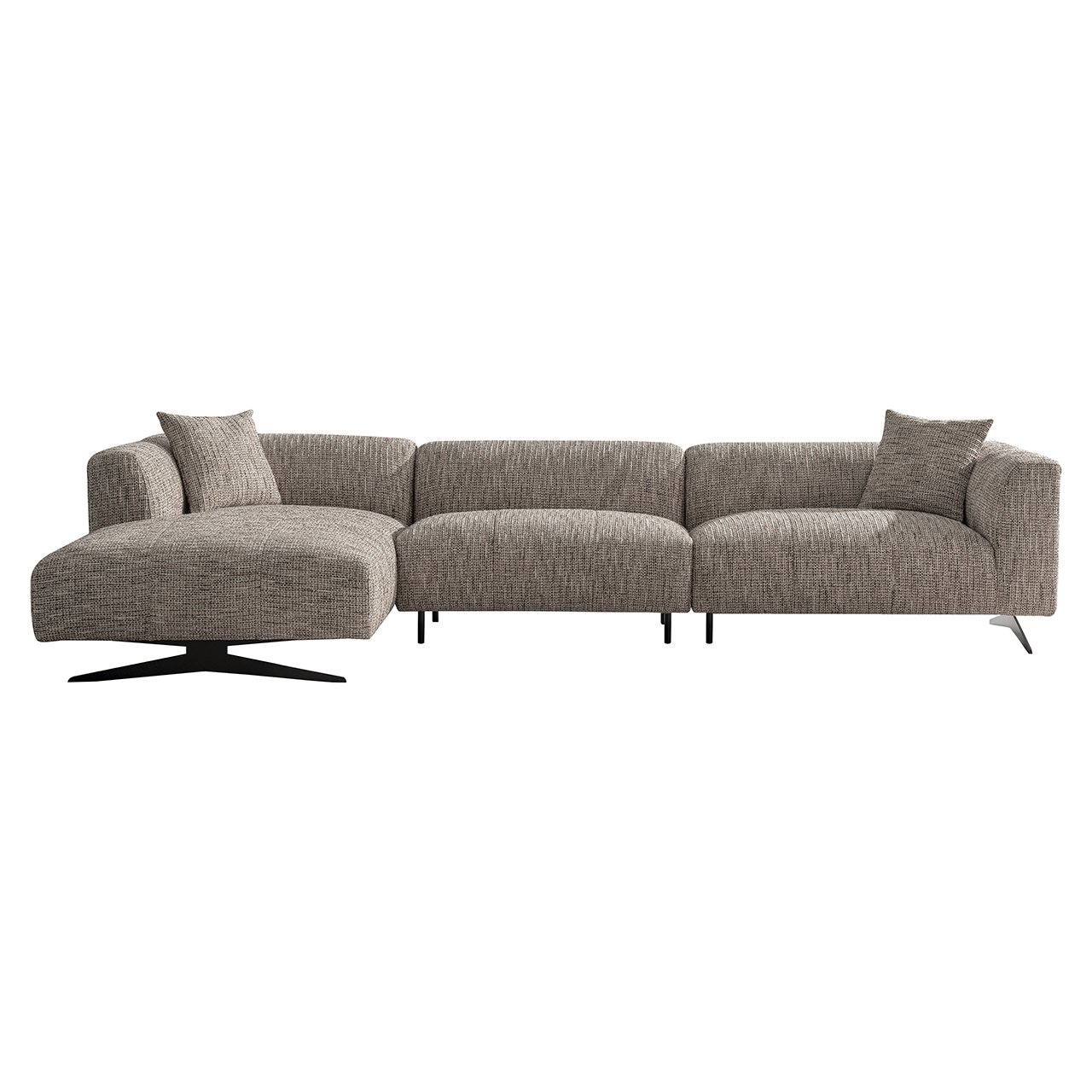 Sofa Hoxton 3-Sitzer + Lounge links (Be Trendy 01 Nature)