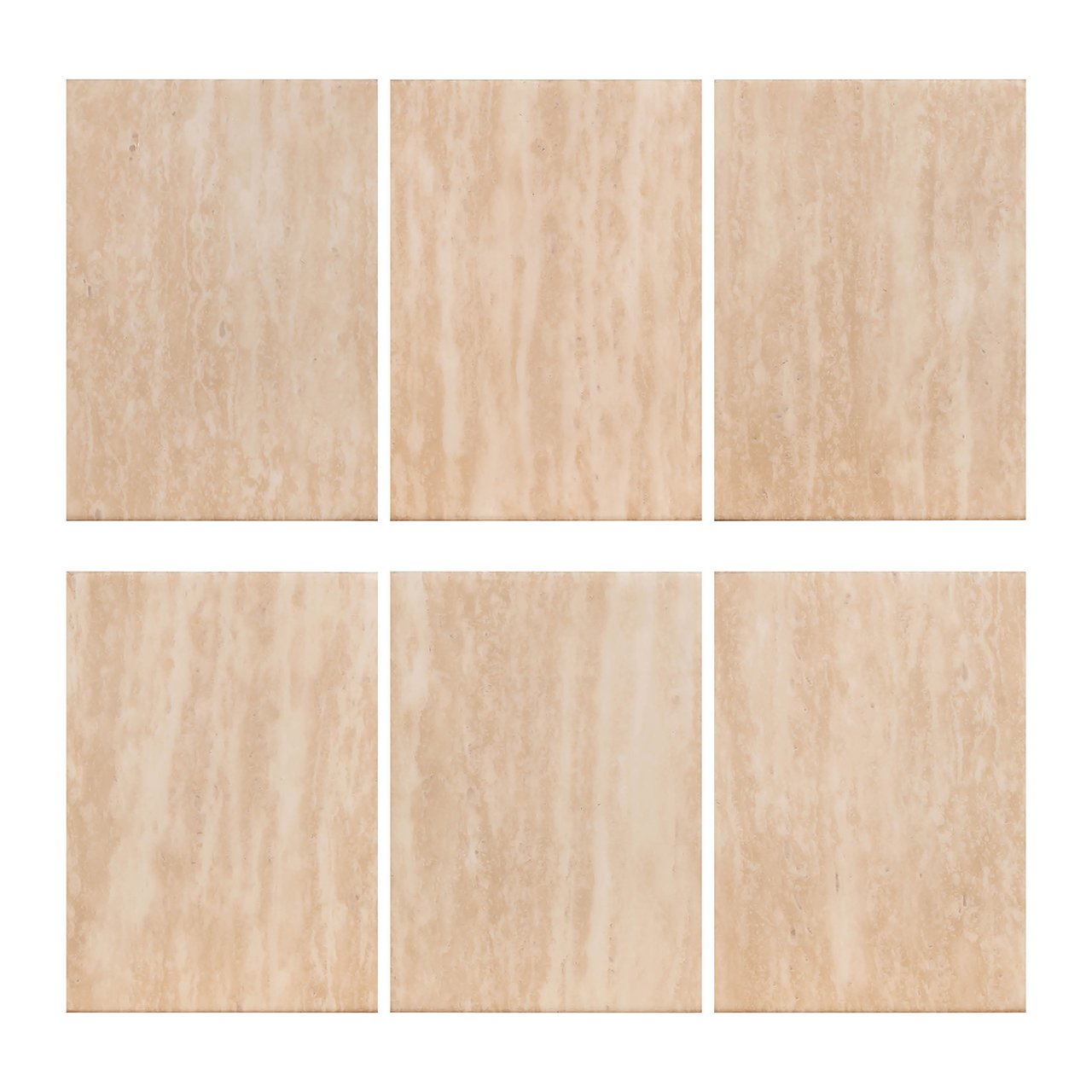 Esstisch Fictus 140Ø faux travertine (Beige)