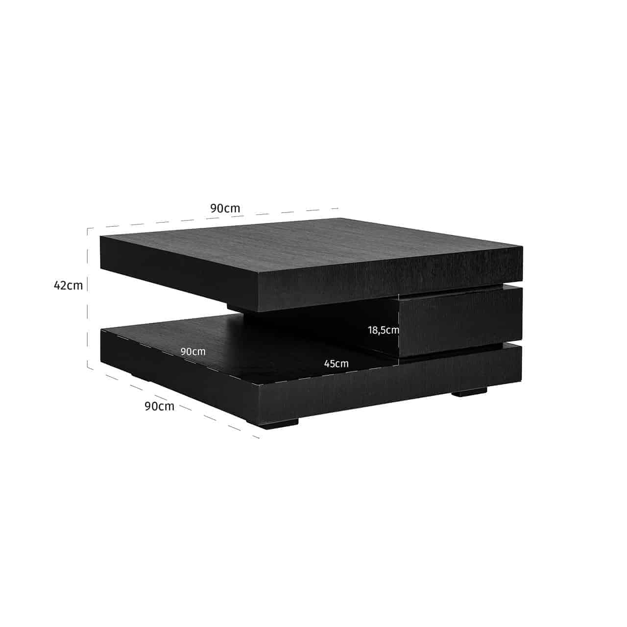 Couchtisch Oakura blok C (Black)