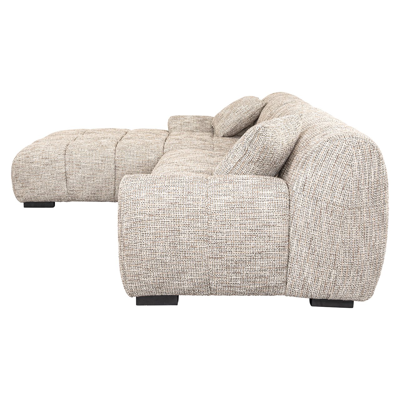 Sofa Hazel 3-Sitzer + Lounge links trendy nature (Be Trendy 01 Nature)