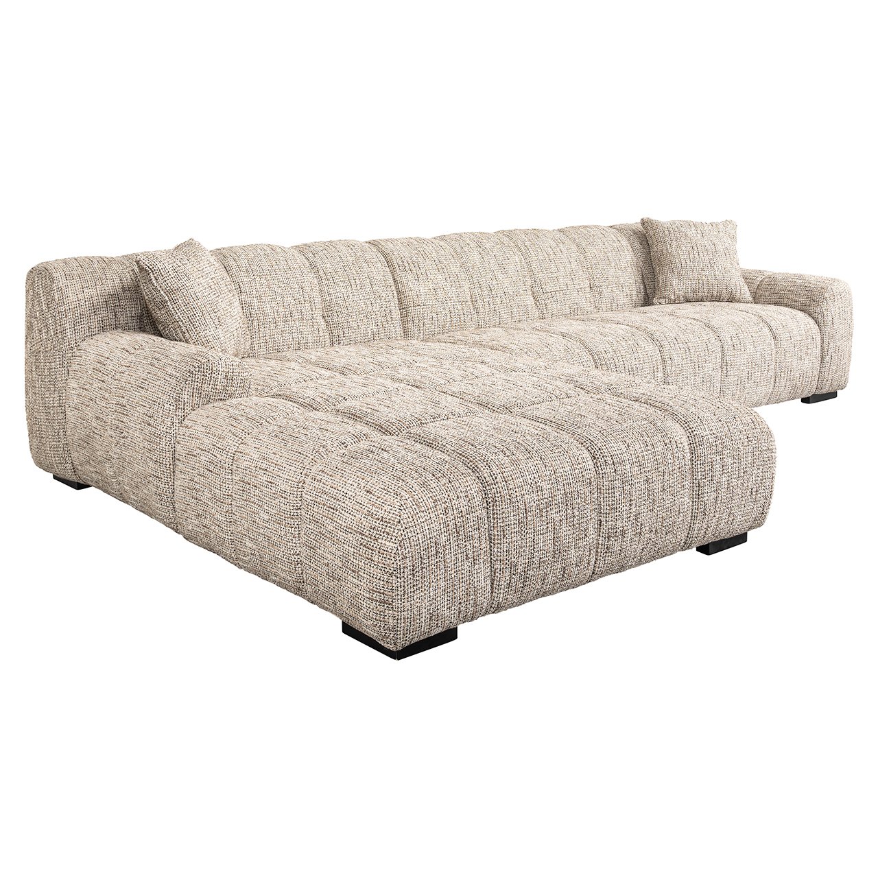 Sofa Hazel 3-Sitzer + Lounge links trendy nature (Be Trendy 01 Nature)