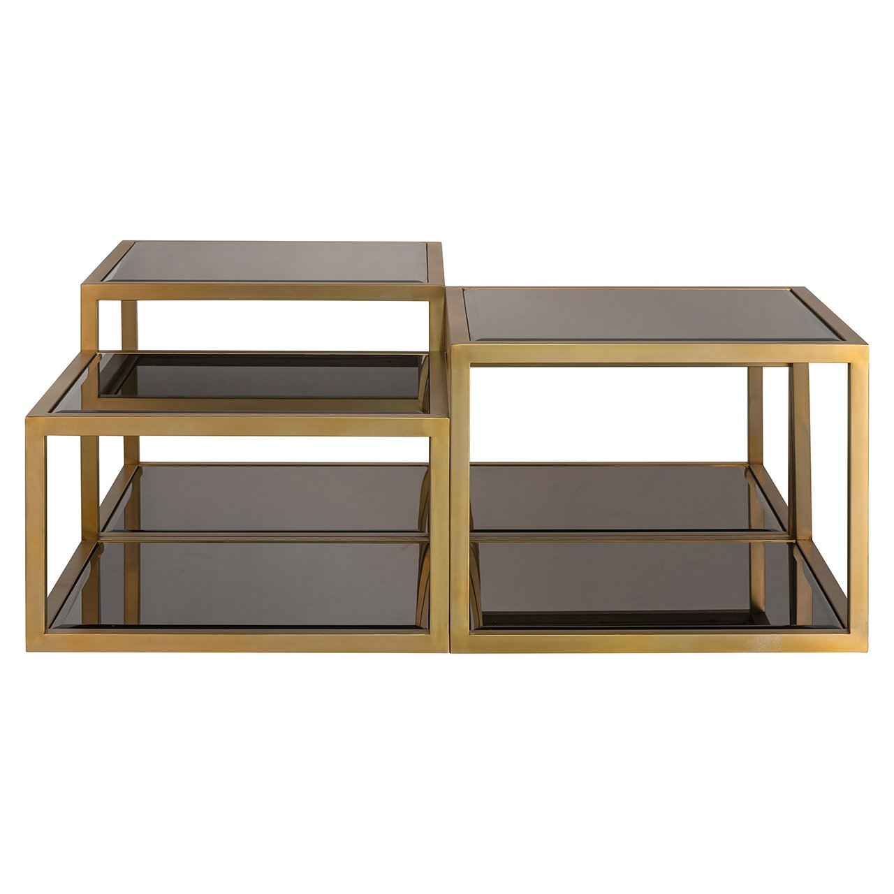 Couchtisch Loua set von 4 (Brushed Gold)