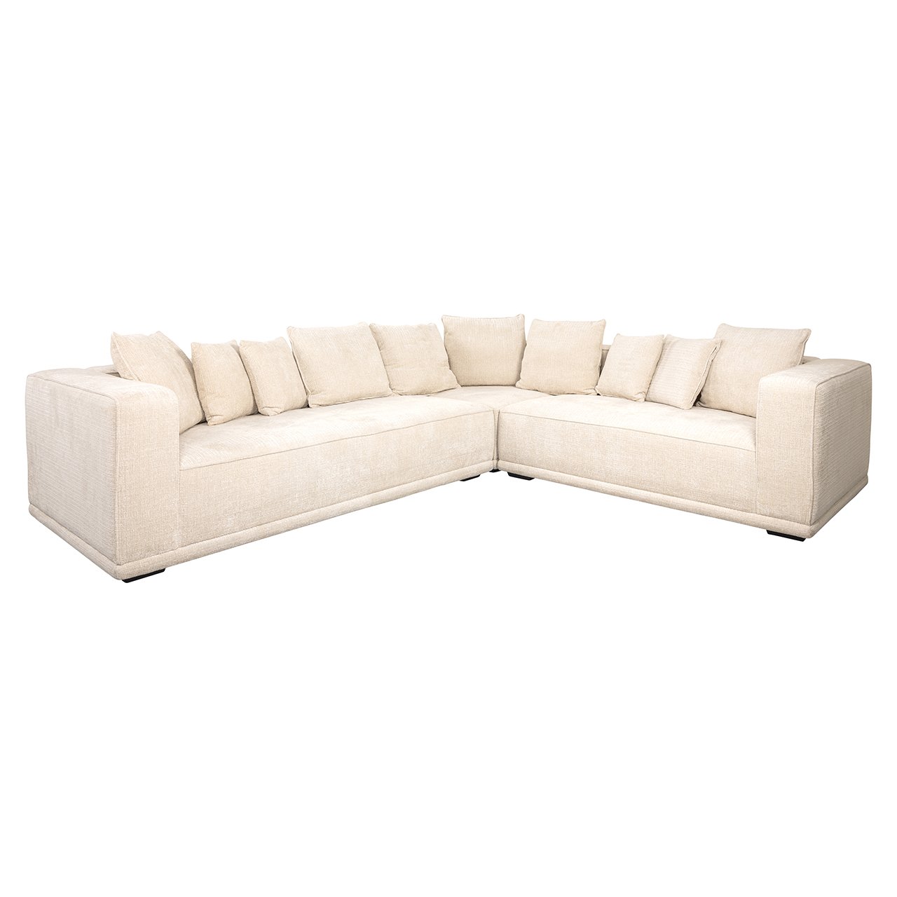 Ecksofa Lusso beige Chenille (Niagara 902 beige)