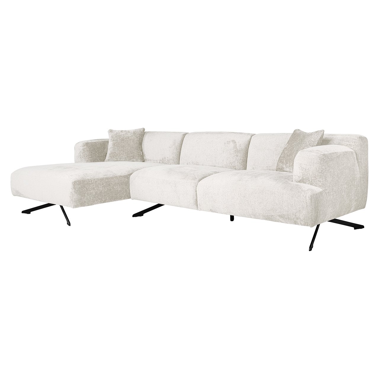 Couch Donovan 3-seats + lounge left (Fusion cream 02)